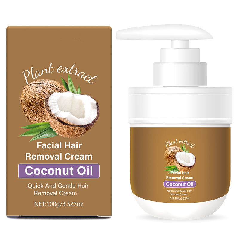 š„Last Day 50% OFFš„ Gentle Coconut Oil Hair Removal Cream