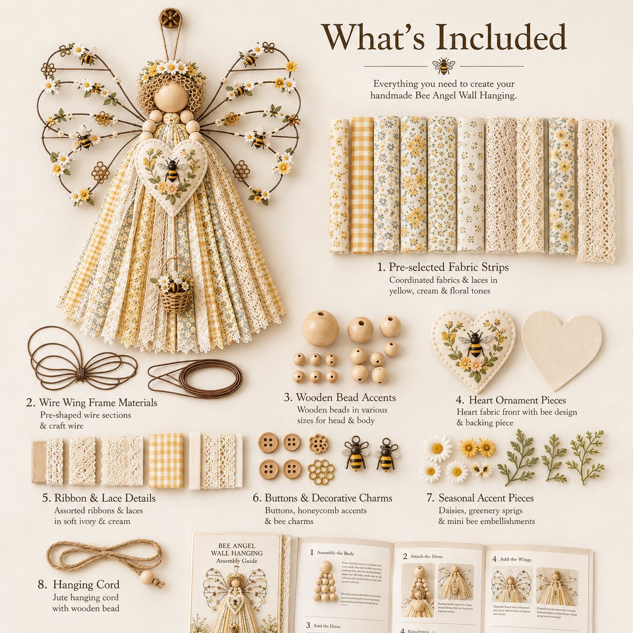 🪽 Angel Fabric Hanging DIY Kit