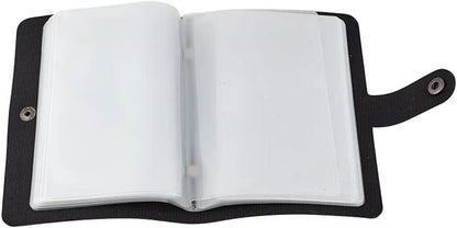 ✝️ Catholic Genuine Leather Holy Card Holder – Pocket Prayer Card Organizer with Snap Closure