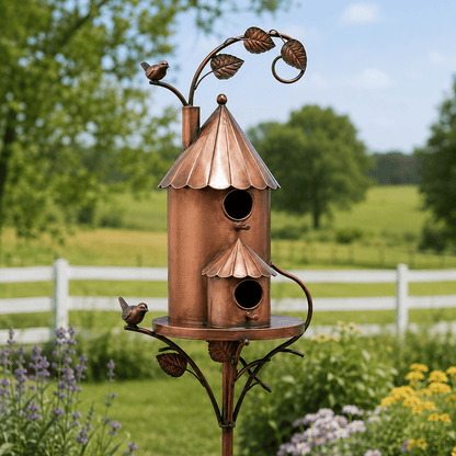 ❤🐦Handmade Iron Birdhouse❤