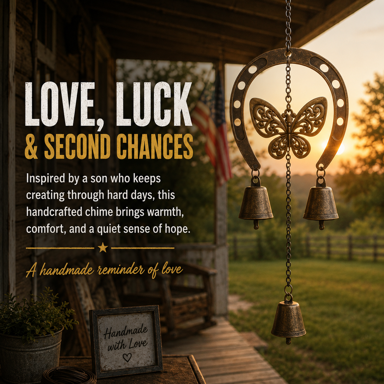 The Horseshoe & Butterfly Wind Chime ❤🐎 ( by Jordan Maynard)