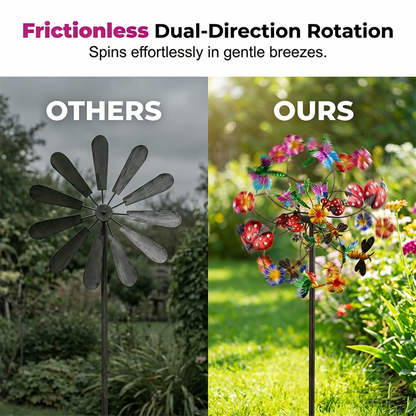 🌸 Spring Sale 🎡 Solar-Powered Wind Spinner for Garden