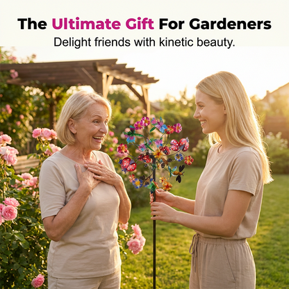🌸 Spring Sale 🎡 Solar-Powered Wind Spinner for Garden