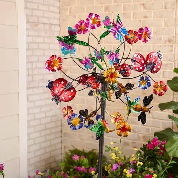 🌸 Spring Sale 🎡 Solar-Powered Wind Spinner for Garden