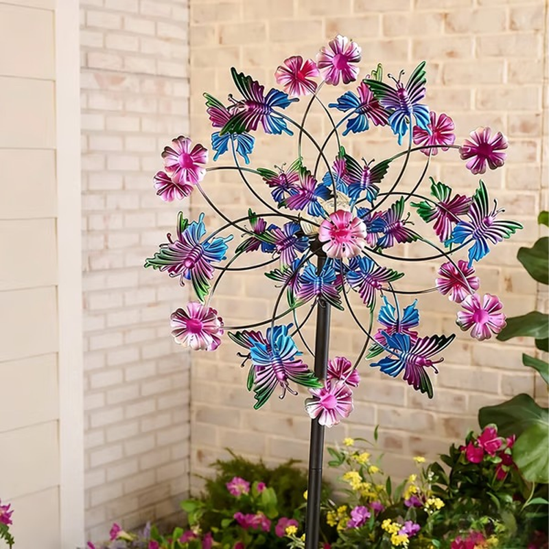 🌸 Spring Sale 🎡 Solar-Powered Wind Spinner for Garden