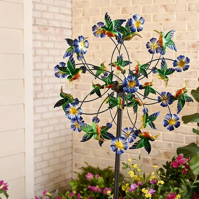 🌸 Spring Sale 🎡 Solar-Powered Wind Spinner for Garden