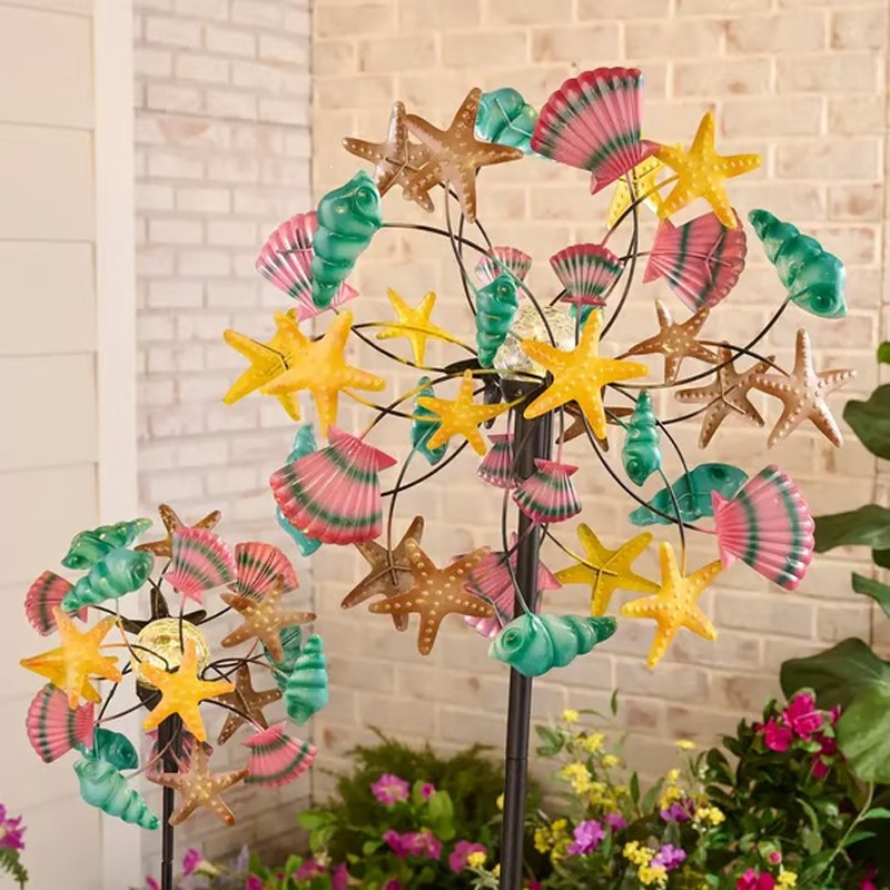 🌸 Spring Sale 🎡 Solar-Powered Wind Spinner for Garden