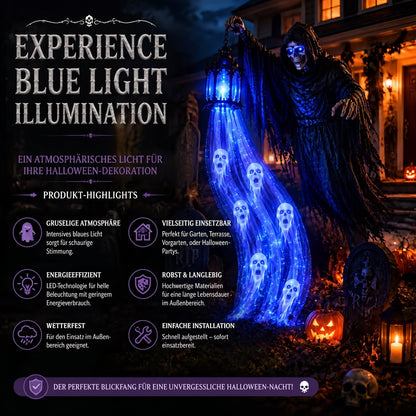 🎁 50% OFF Today 🎁 💀 Animated “Soul Harvester” Halloween Garden Light – Spooky Outdoor Decoration