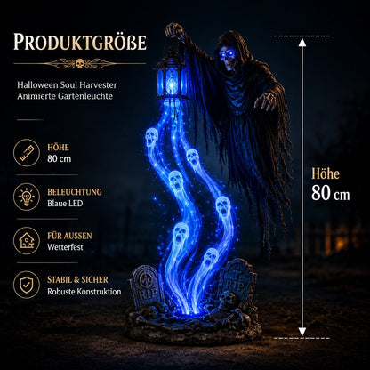 🎁 50% OFF Today 🎁 💀 Animated “Soul Harvester” Halloween Garden Light – Spooky Outdoor Decoration