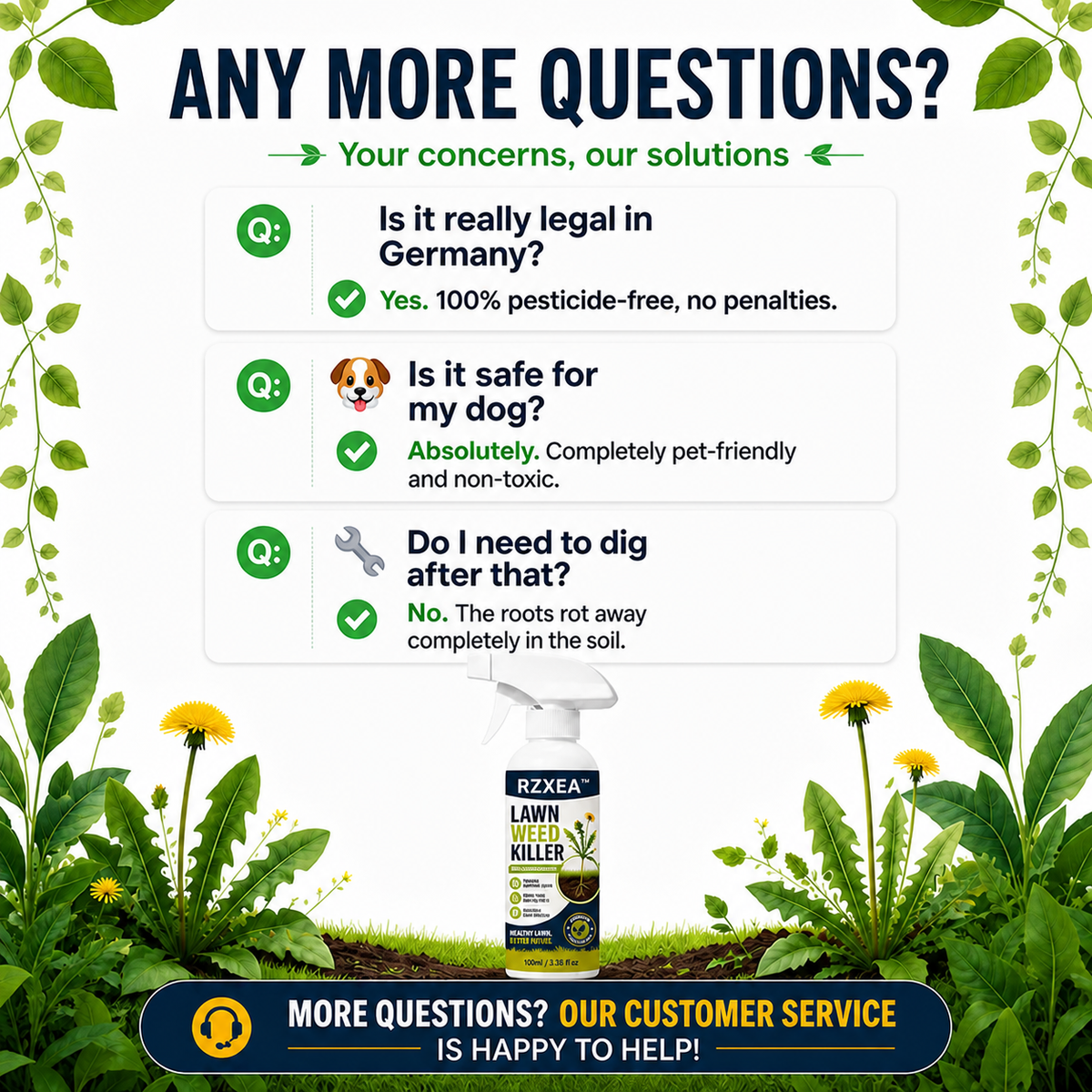 [Easy and stress-free weeding in the garden] Herbicide for domestic use
