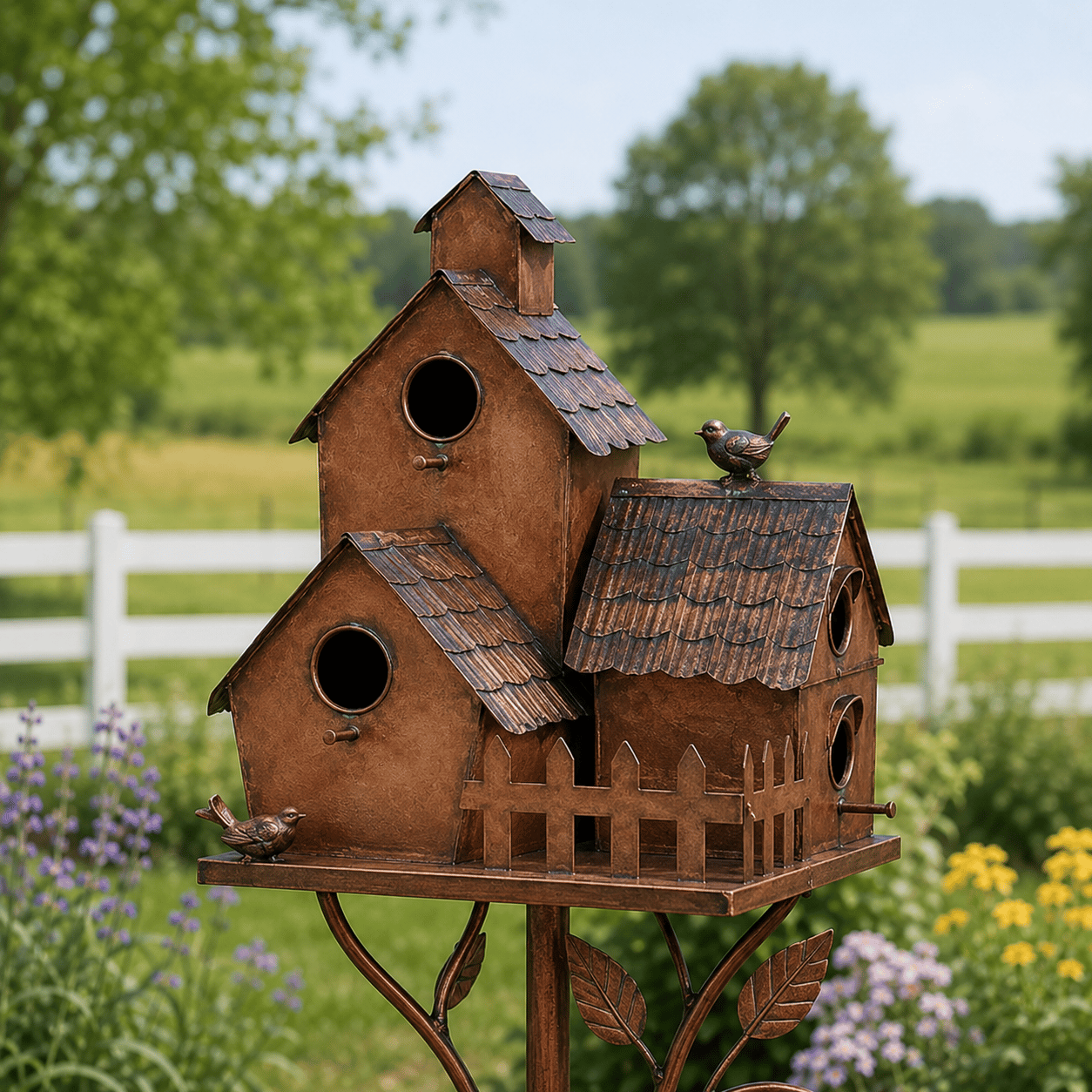 ❤🐦Handmade Iron Birdhouse❤