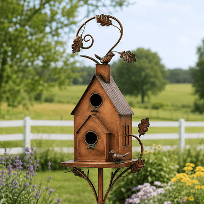 ❤🐦Handmade Iron Birdhouse❤